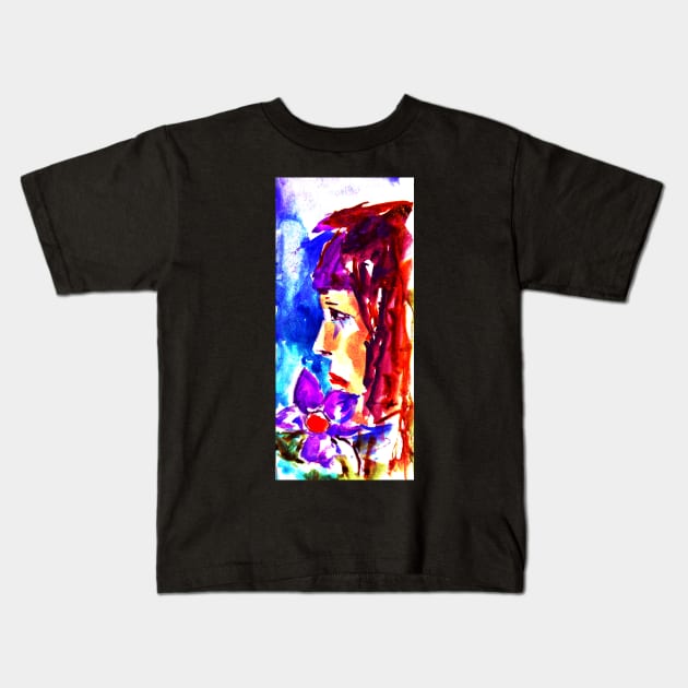 flower girl Kids T-Shirt by ElArrogante